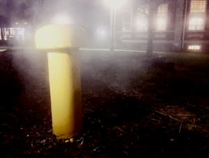 Yellow steam pipe
