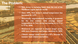 Slide from 2020 NJ climate science report